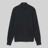 MA.STRUM Sarl 1/4 Zip Knit - Dark Navy
