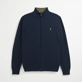 MCS Maglione Full Zip 100% Cotone - Navy Blazer