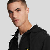 Lyle & Scott Hybrid Zip Hoodie - Jet Black