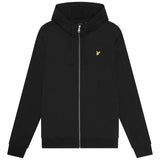 Lyle & Scott Hybrid Zip Hoodie - Jet Black