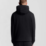 Lyle & Scott Loopback Cotton Full Zip Hoodie - Jet Black
