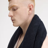 Fred Perry Branded Logo Towel - Navy/Snow White
