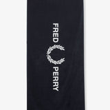 Fred Perry Branded Logo Towel - Navy/Snow White