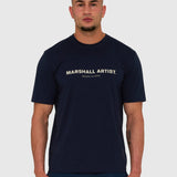 Marshall Artist Coastal Erosion T-Shirt - Navy