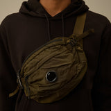 C.P. Company Nylon B Lens Crossbody Pack - Ivy Green