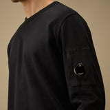 C.P. Company Light Fleece Crewneck Sweatshirt - Dark Eclipse
