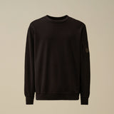 C.P. Company Light Fleece Crewneck Sweatshirt - Black