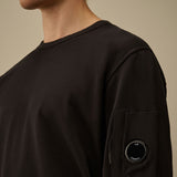 C.P. Company Light Fleece Crewneck Sweatshirt - Black