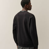 C.P. Company Diagonal Raised Fleece Lens Crewneck Sweatshirt - Black