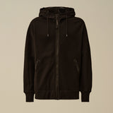 C.P. Company Diagonal Raised Fleece Goggle Sweatshirt - Black