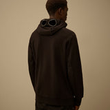 C.P. Company Diagonal Raised Fleece Goggle Sweatshirt - Black