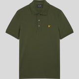 Lyle & Scott Plain Polo Shirt - Olive
