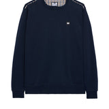 Weekend Offender Vega Sweatshirt - Navy/Mid House Check