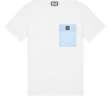 Weekend Offender Stiniva Pocket Tee - White/Ocean Wave