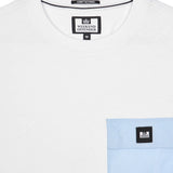 Weekend Offender Stiniva Pocket Tee - White/Ocean Wave