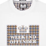 Weekend Offender Shevchenko Tee - White/Mid House Check