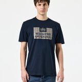 Weekend Offender Shevchenko Tee - Navy/Mid House Check