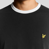 Lyle & Scott Ringer T-Shirt - Jet Black/White