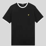 Lyle & Scott Ringer T-Shirt - Jet Black/White