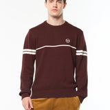 Sergio Tacchini Orion Knitted Jumper - Bitter Chocolate/Gardenia