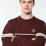 Sergio Tacchini Orion Knitted Jumper - Bitter Chocolate/Gardenia
