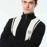Sergio Tacchini Young Line 1/4 Zip - Black/Gardenia