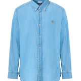 U.S. Polo Assn. Slim Fit Lightweight Denim Shirt - Light Blue