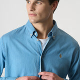 U.S. Polo Assn. Slim Fit Lightweight Denim Shirt - Light Blue