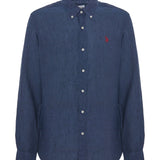 U.S. Polo Assn. Slim Fit Linen Shirt - Navy