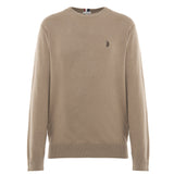 U.S. Polo Assn. Maglioncino Girocollo Cotone e Cashmere - Beige
