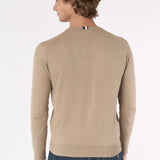 U.S. Polo Assn. Maglioncino Girocollo Cotone e Cashmere - Beige