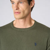 U.S. Polo Assn. Leon Cashmere Blend Jumper - Khaki