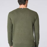 U.S. Polo Assn. Maglioncino Girocollo Cotone e Cashmere - Olive