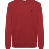 U.S. Polo Assn. Leon Cashmere Blend Jumper - Burgundy