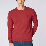 U.S. Polo Assn. Leon Cashmere Blend Jumper - Burgundy