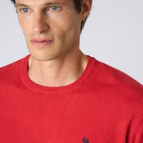 U.S. Polo Assn. Maglioncino Girocollo Cotone e Cashmere - Red