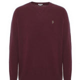 U.S. Polo Assn. Maglia Girocollo in misto Lana - Burgundy