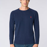 U.S. Polo Assn. Maglia Girocollo in misto Lana - Dark Navy