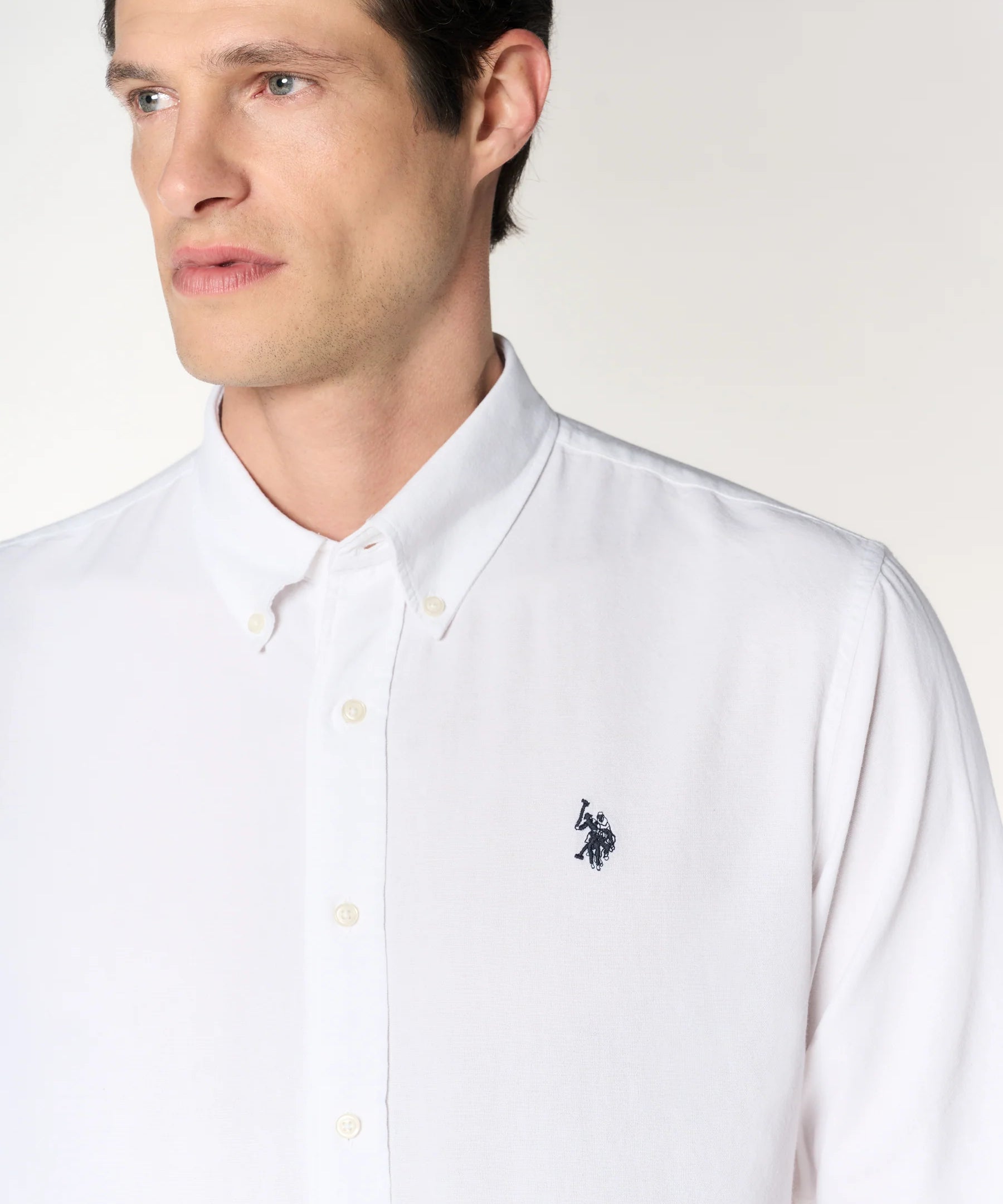U.S. Polo Assn. Slim Fit Oxford Shirt - White