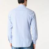 U.S. Polo Assn. French Collar Mini Stripe Shirt - Sky
