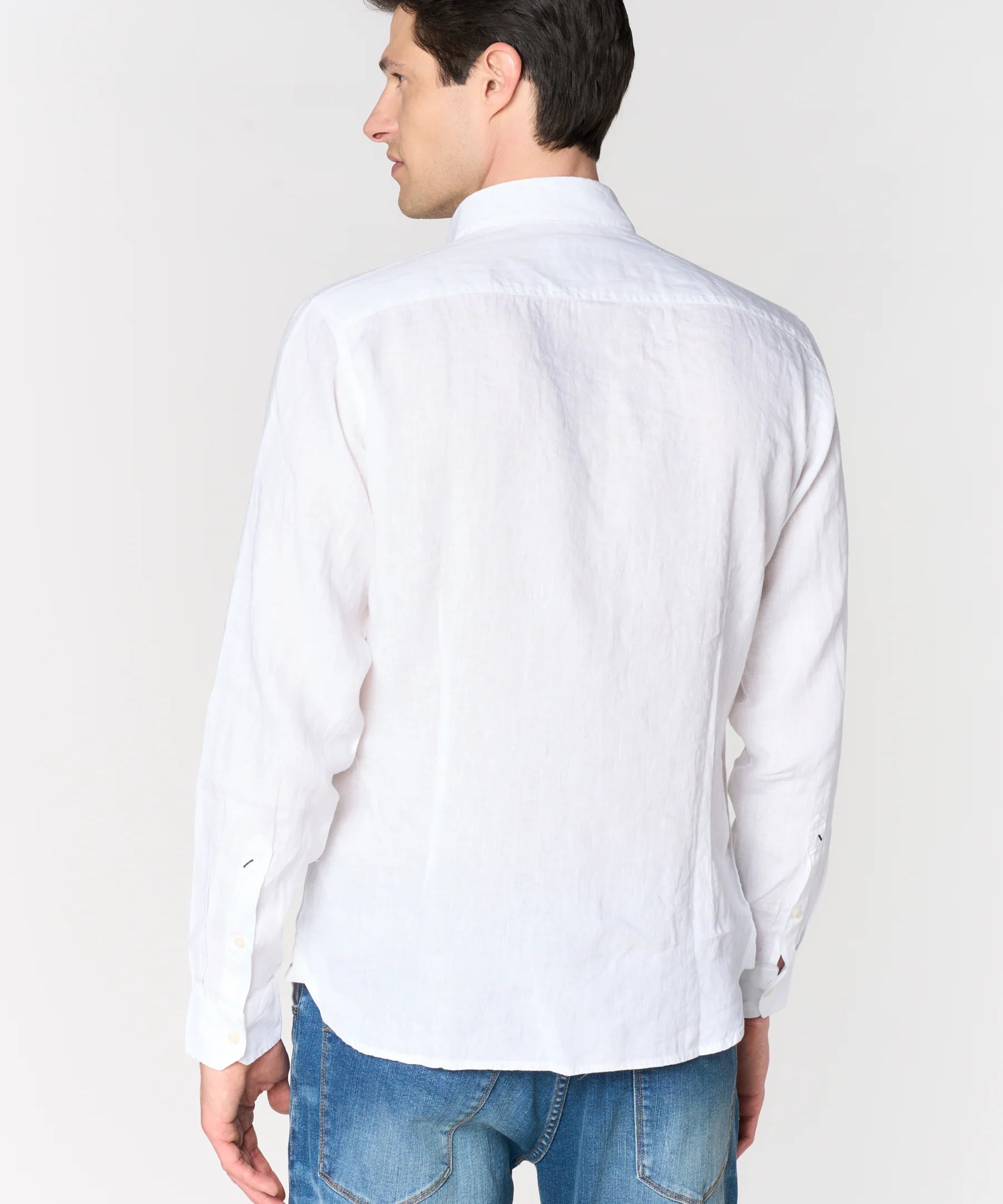 U.S. Polo Assn. Slim Fit Linen Shirt - White