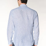U.S. Polo Assn. Linen Stripe Shirt - Navy