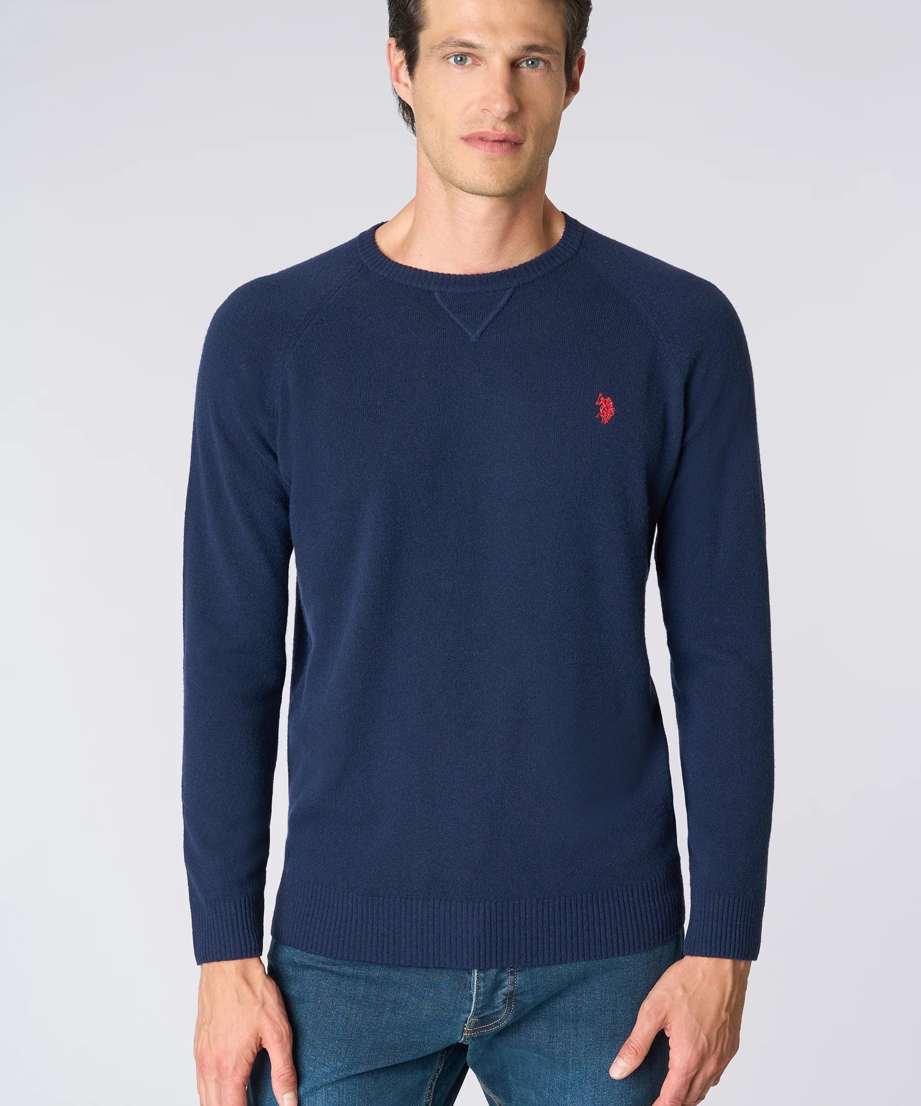 U.S. Polo Assn Harv Wool Blend Jumper - Navy