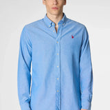 U.S. Polo Assn. Slim Fit Oxford Shirt - Sky