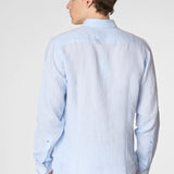 U.S. Polo Assn. Slim Fit Linen Shirt - Sky