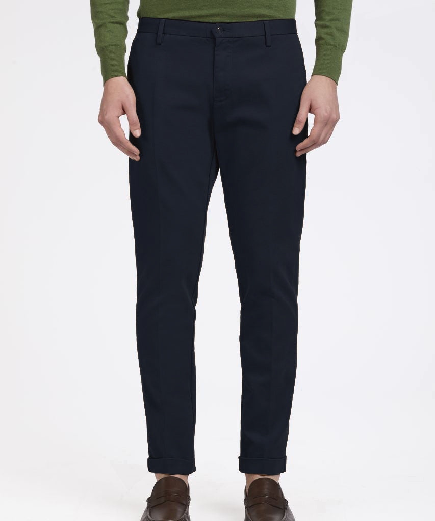 AT.P.CO Pantaloni Chino in Gabardina - Navy