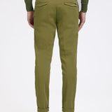 AT.P.CO Pantaloni Chino in Gabardina - Khaki Green