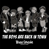 Three-Stroke "Boys" T-Shirt - Black