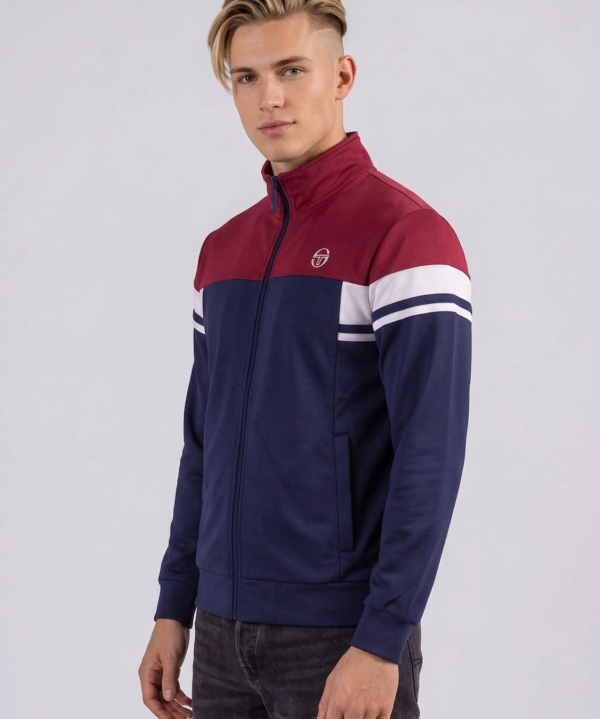 Sergio Tacchini Camarindo Track Top - Navy/Tibetan Red