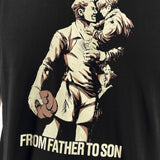 Three-Stroke x MU Archive From Father To Son T-Shirt - Black